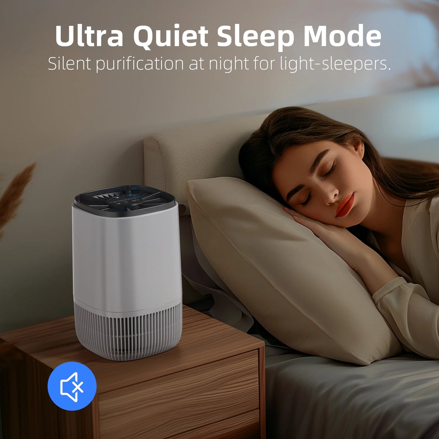 HEPA Air Purifier for Home – Smoke, Pollen & Pet Dander Cleaner