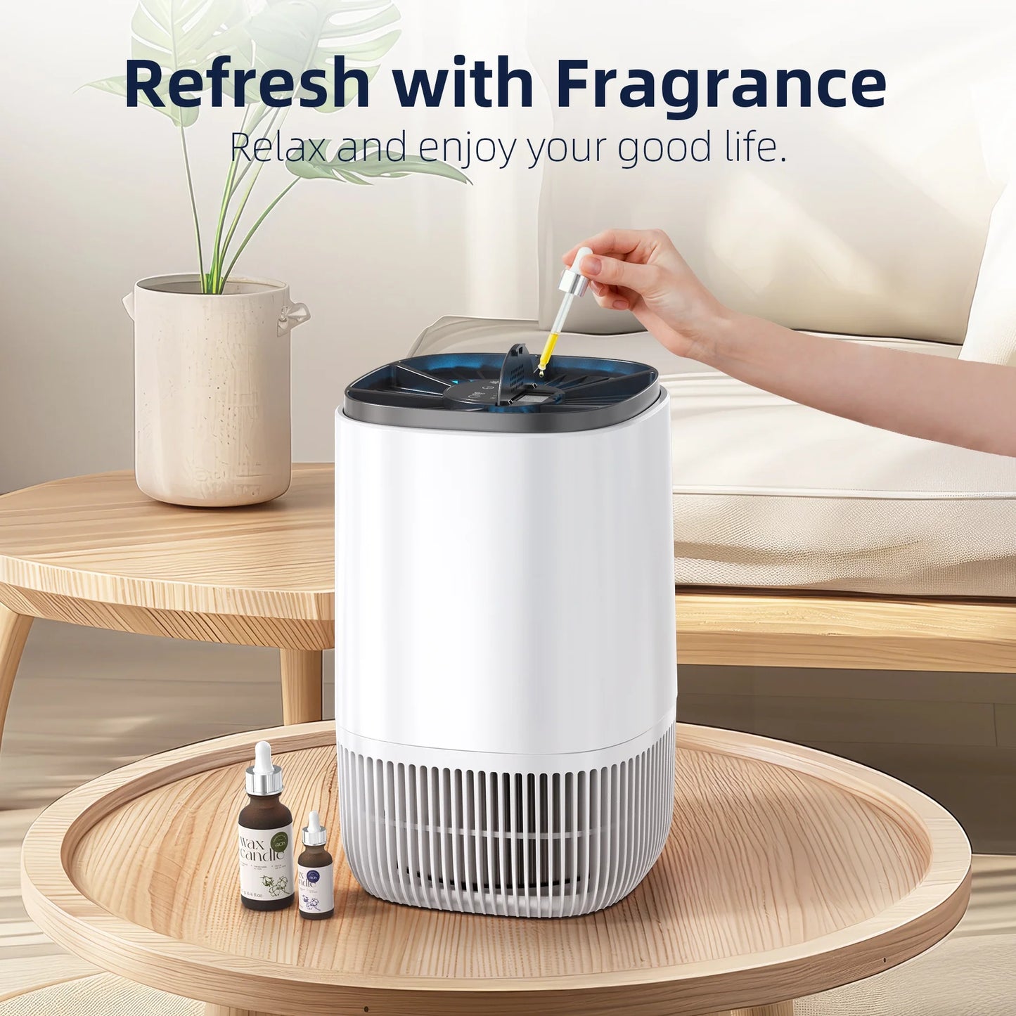 HEPA Air Purifier for Home – Smoke, Pollen & Pet Dander Cleaner